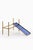 1950s Scandinavian Modern Blue and Gilt Brass and Glass Side Table, 1950s For Sale - Image 5 of 7