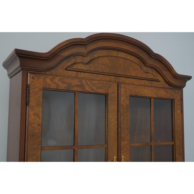 Brown Jasper Cabinet Burl Wood Secretary Desk For Sale - Image 8 of 18