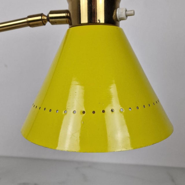 Metal Mid-Century Brass Table Lamp attributed to Hala Zeist, Netherlands, 1950s For Sale - Image 7 of 14