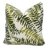 Tillett Textiles Fern Print Decorative Pillow Cover For Sale
