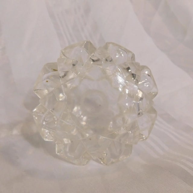 1940s Small Round Glass Perfume Bottle With Matching Stopper For Sale In San Francisco - Image 6 of 9