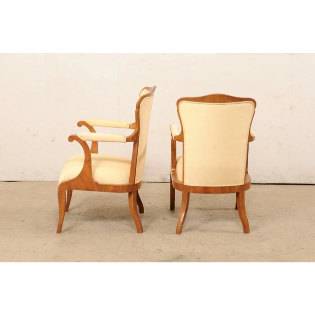 Wood Early to Mid 20th Century French Fauteuils - A Pair For Sale - Image 7 of 12