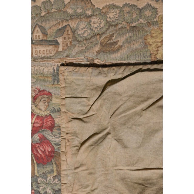 French Needlepoint Hunt Scene Tapestry For Sale - Image 4 of 4