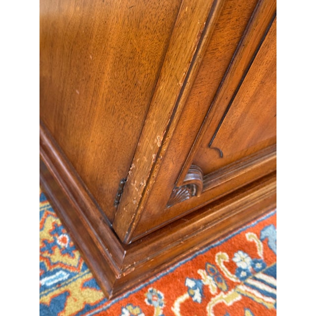 Wood White Fine Furniture Flip Top Walnut Wood Buffet For Sale - Image 7 of 12