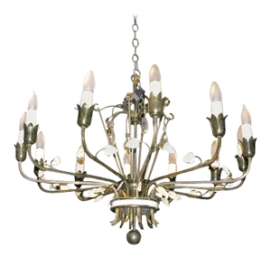 Lord and Taylor Brass Chandelier