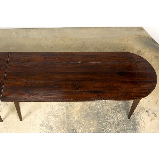 Brown Late 18th Century French Provincial Oak Communal Dining Table For Sale - Image 8 of 18