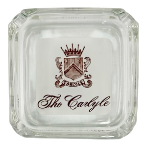Vintage the Carlyle Hotel Nyc Glass Ashtray Dish