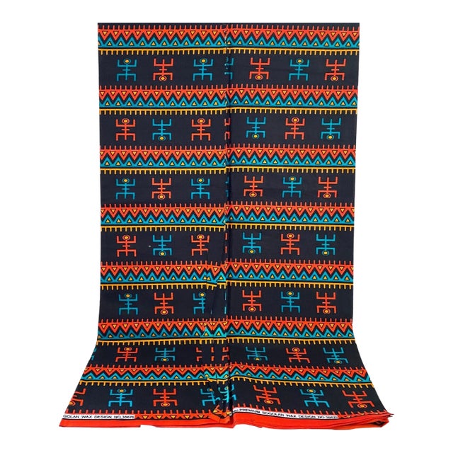 African Kente Cloth Fabric 6 Yards Ghana For Sale