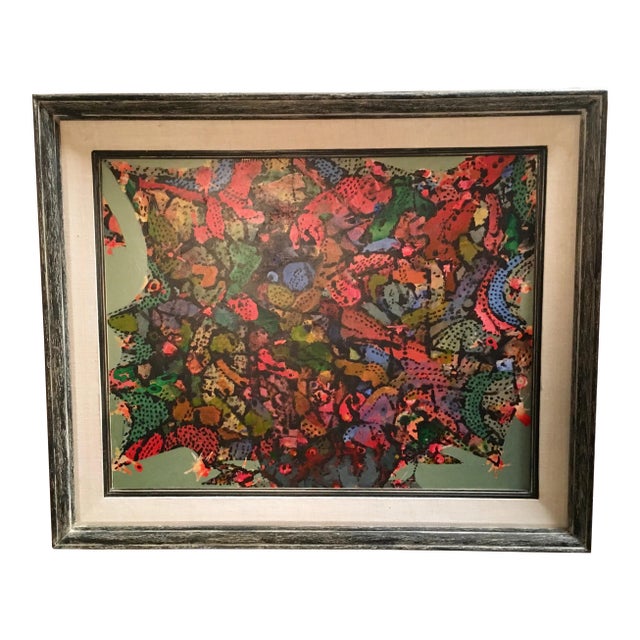 Vintage Mid-Century Edmund Kohn "Christmas Bouquet" Painting For Sale