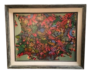 Vintage Mid-Century Edmund Kohn "Christmas Bouquet" Painting