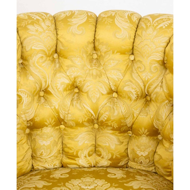 Louis XVI Style Giltwood Tub Chair For Sale - Image 4 of 7