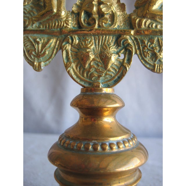 Metal Early 19th Century Charles X Brass Table Crucifix For Sale - Image 7 of 10