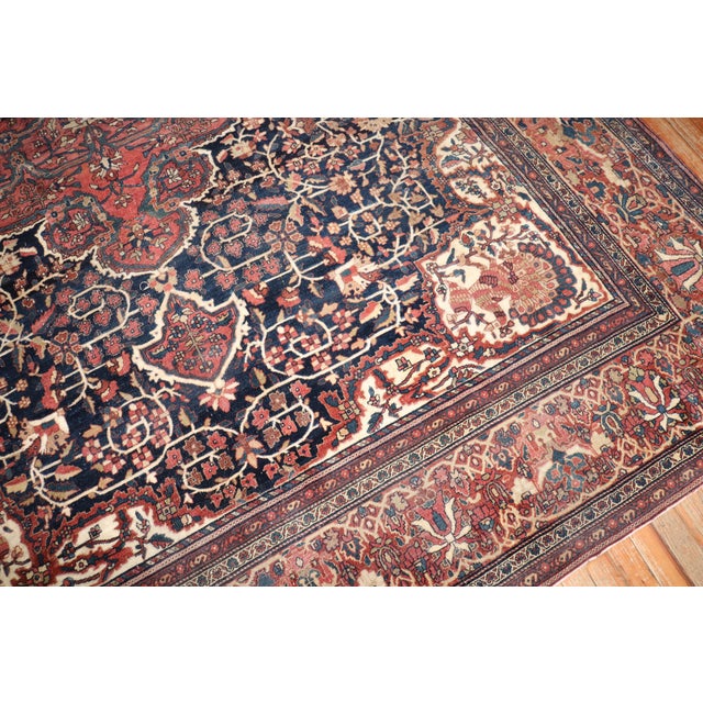 Zabihi Collection 19th Century Persian Sarouk Ferehan Rug - 8'4" x 11'11" For Sale In New York - Image 6 of 12