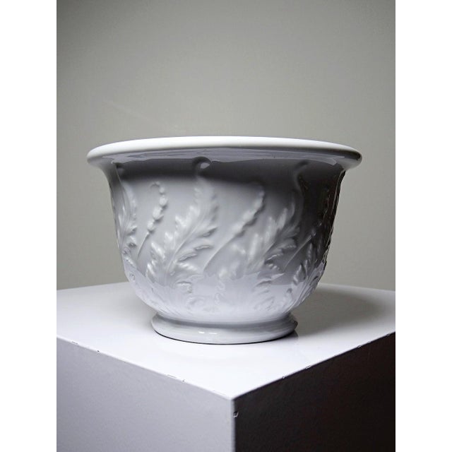 Vintage Porcelain Cachepot from Limoges, 1920s For Sale - Image 9 of 9