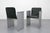 Mid-Century Modern Flutz Chairs in Steel and Leather by Michael Anastassiades for Cassina, 2010s, Set of 2 For Sale - Image 3 of 14