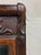 Wood Antique Late Victorian Edwardian Serpentine Oak Dresser With Removable Mirror For Sale - Image 7 of 14