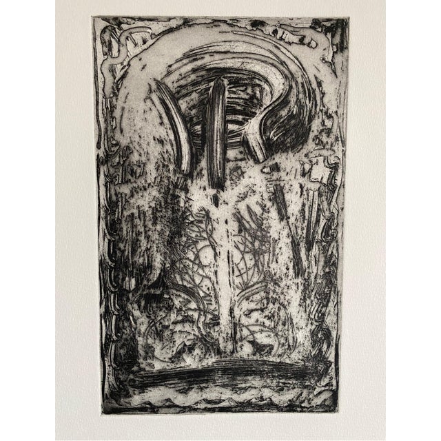 Melissa Meyer, American Abstract Expressionist Artist Melissa Meyer Aquatint Etching, 1984-1987 For Sale