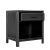 Contemporary Capri End Table in Black For Sale - Image 3 of 7