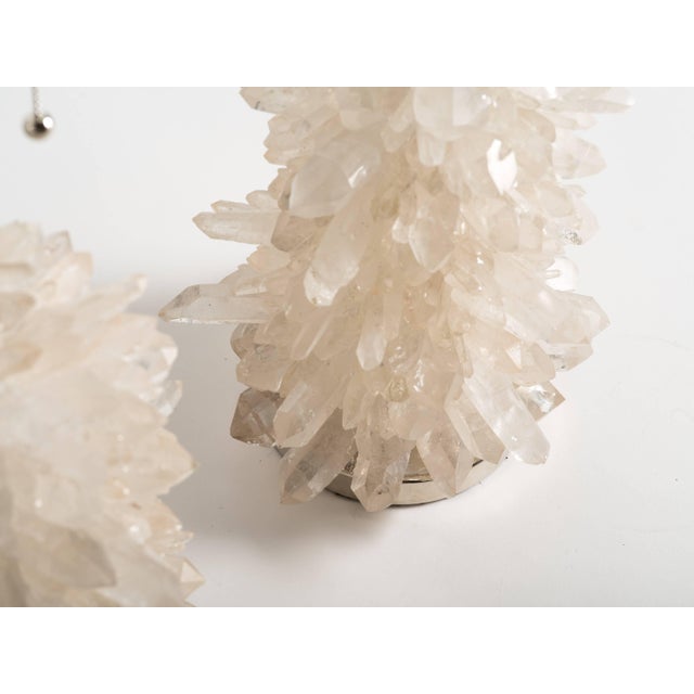 Rock Crystal Cluster Quartz Lamps For Sale In New York - Image 6 of 7