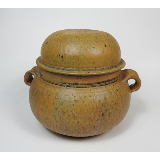 Ceramic Mid 20th Century Studio Pottery Covered Jar For Sale - Image 7 of 8