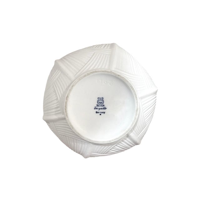 1960s Modernist Bisque Porcelain Vase by PMR Jaeger & Co. Bavaria