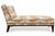 Modern Custom Modern Chaise Lounge in Fabricut Palm Fabric For Sale - Image 3 of 4