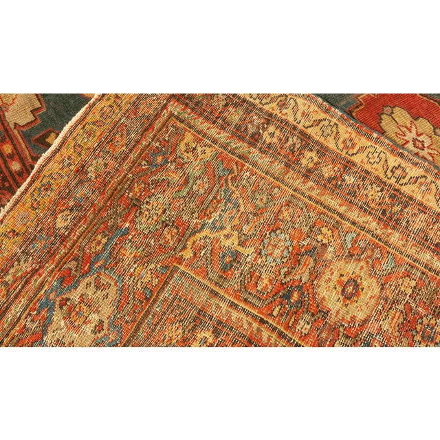Fine Antique Persian Sultanabad Red, Blue, Yellow Rug For Sale In New York - Image 6 of 9