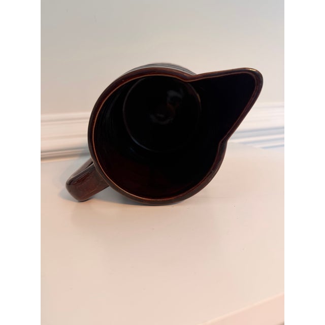 Farmhouse Vintage Mar-Crest Daisy Dot Stoneware Pitcher in Colorado Brown For Sale - Image 3 of 4
