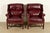 A gorgeous pair of Chippendale style wingback library chairs, lounge chairs, or fireside chairs By Hancock & Moore USA,...
