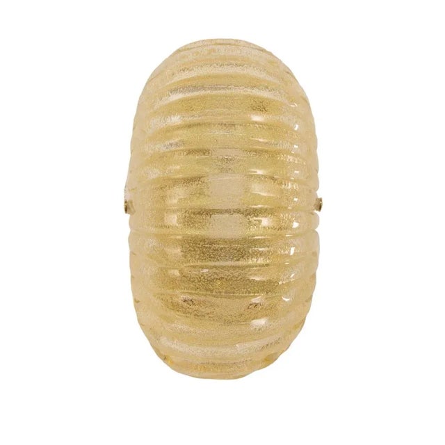 Vintage Italian Wall Light in Amber Murano Glass with Brass Structure, 1990s For Sale - Image 13 of 13