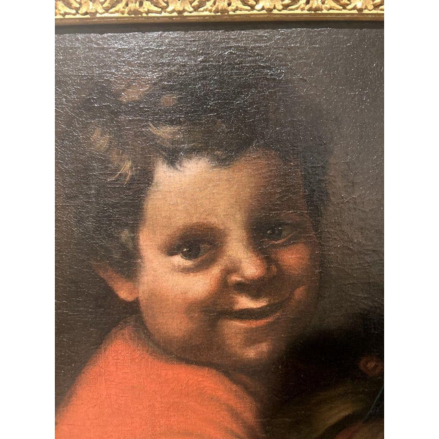 Boy with a Melon, Early 18th Century, Oil Painting on Canvas, Framed For Sale - Image 3 of 8