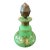 Antique Baccarat Style French Jade Opaline Crystal Perfume Bottle For Sale