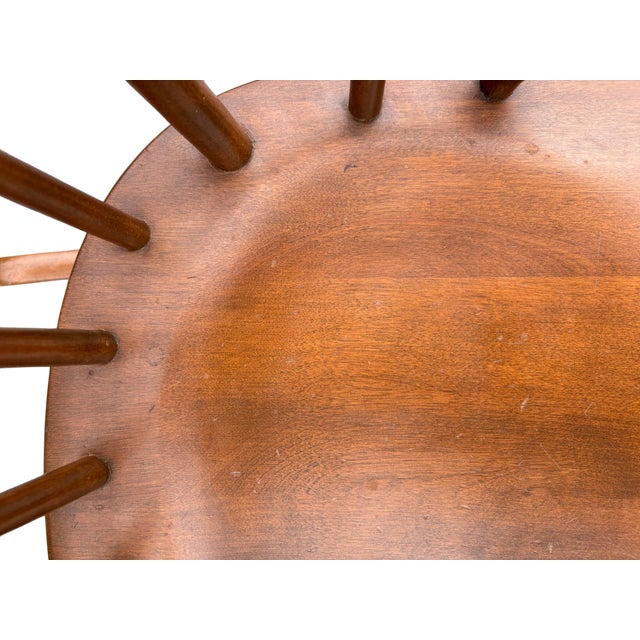 Brown Mid 20th Century Ethan Allen Child Size Windsor Rocking Chair For Sale - Image 8 of 12