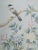 Hand Painted Chinoiserie Wallpaper Mural With Floral Branches, Birds and Botanical Garden Scene For Sale - Image 4 of 11