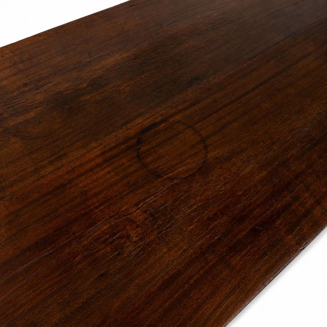 19th Century Long French Oak Refectory Table For Sale - Image 6 of 17