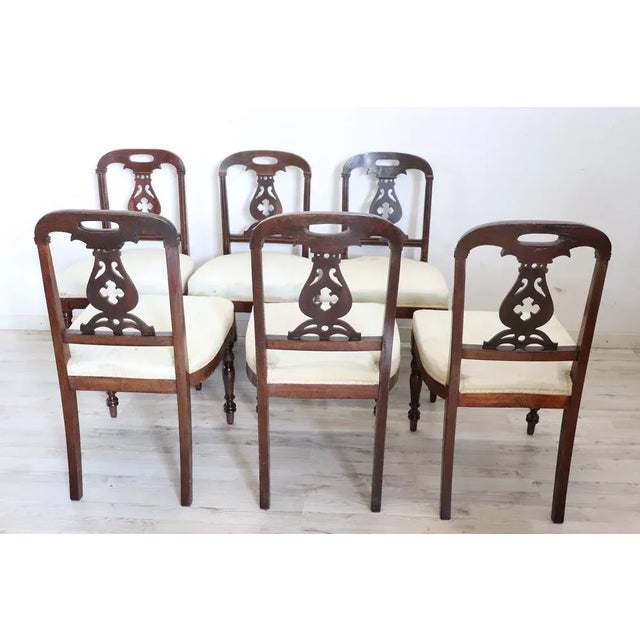19th Century English Dining Chairs, Set of 6 For Sale - Image 6 of 9