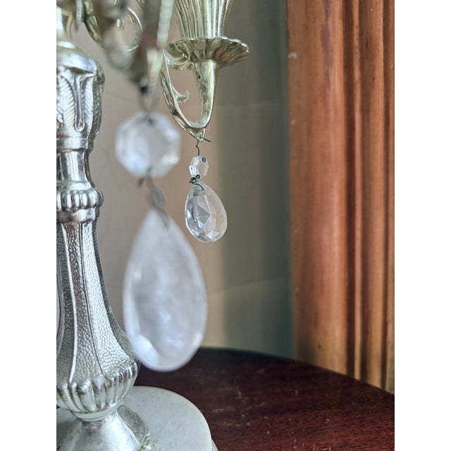 Vintage Mid-Century 5 Arm Rococo Style Candelabra, Circa 1950s For Sale - Image 11 of 14