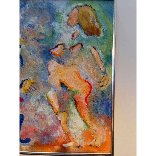 Late 20th Century Late 20th Century Colorful Abstract Signed Finkler For Sale - Image 5 of 7