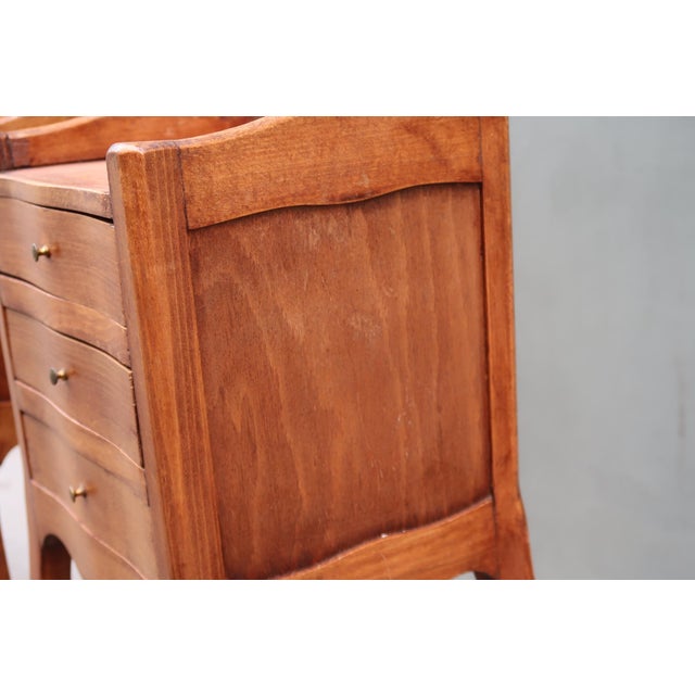 Pair of French Louis XV Style Tiny Side Tables Nightstands For Sale - Image 9 of 13