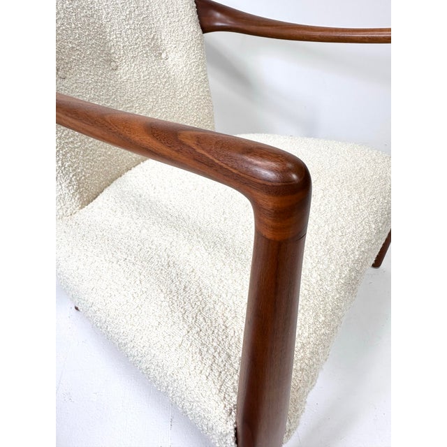 1950's Sculpted Walnut Lounge Chairs For Sale In Boston - Image 6 of 12