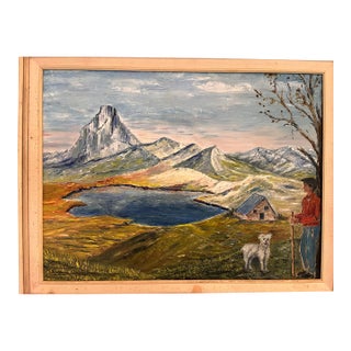1970s Signed French Provençal Landscape Oil on Canvas by B. Latuberne, 24” X 18” For Sale