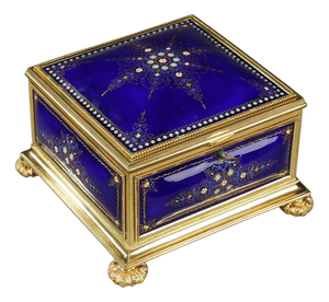 Napoleon III Enamel Box, Bresse, 1860