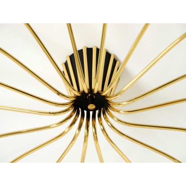 Mid-Century Modern Brass Sputnik Ceiling Lamp, 1950s For Sale - Image 11 of 18