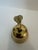 Mid-Century Modern Vintage Mid-Century Modern Solid Brass Pear Bell For Sale - Image 3 of 4