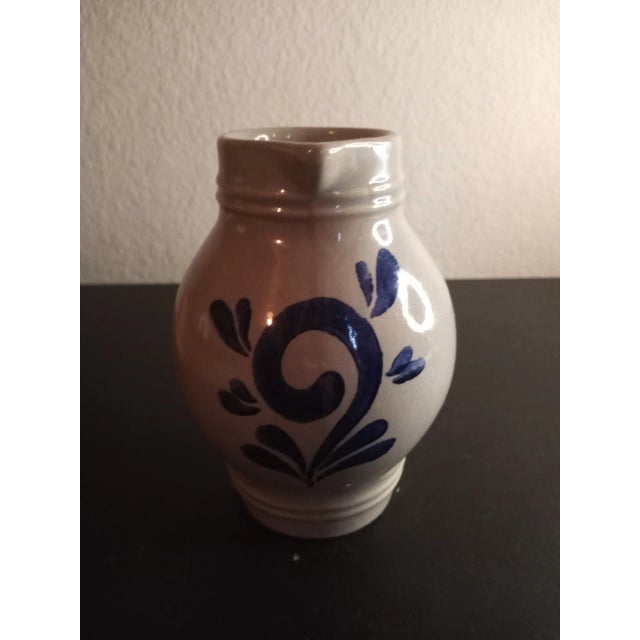 1970s Marked Glazed Grey/Blue Stoneware Creamer For Sale In Dallas - Image 6 of 7