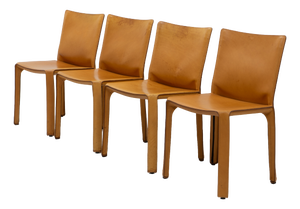Cab 412 Chairs by Mario Bellini for Cassina, 1990s, Set of 4