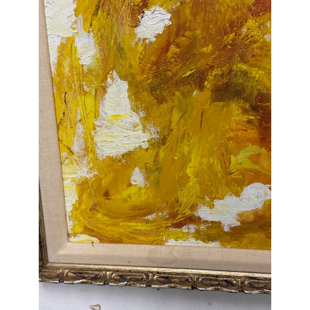 Eve Binswanger "Meditation" Abstract Oil on Canvas, Vintage For Sale - Image 12 of 12