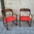 Mid-Century Wooden Traineau Chairs from Baumann, France, 1960s, Set of 2 For Sale - Image 11 of 18