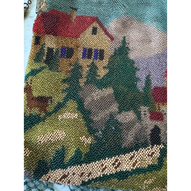 Late 19th Century Art Deco Antique Micro-Bead Purse Dating Back to the Late 19th Century For Sale - Image 5 of 8