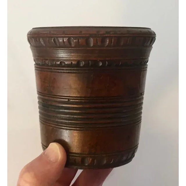 Antique Early 19th Century George III Carved and Turned Mahogany Treen Box For Sale - Image 10 of 13